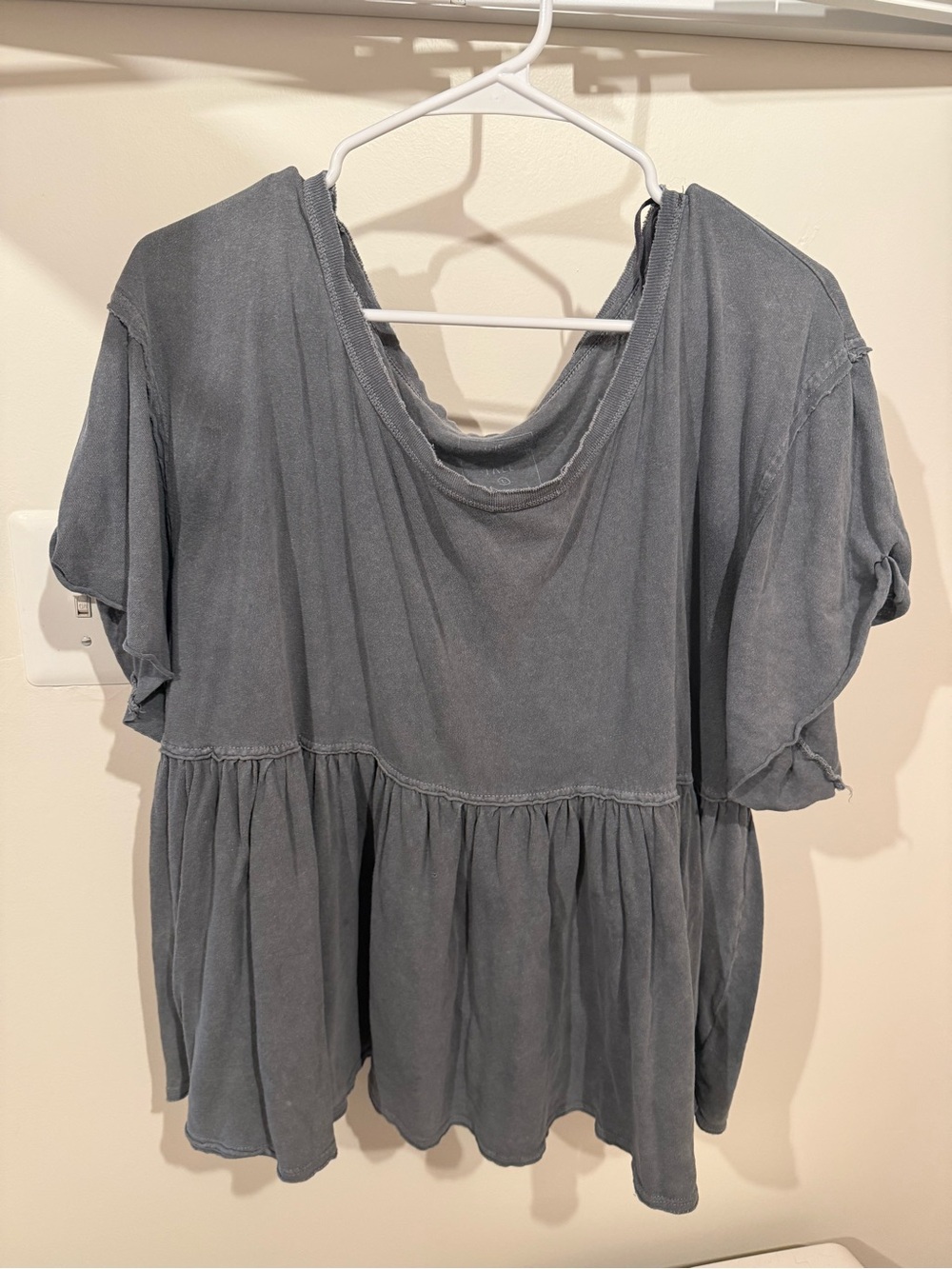 We The Free Washed Peplum Tee